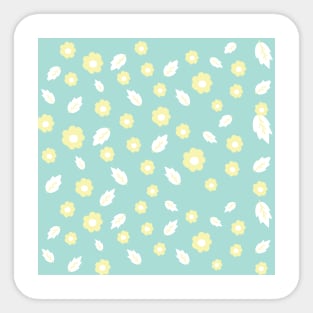 Floral and leaf design Pattern Sticker